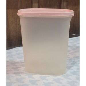 Tupperware Modular Mates Oval #4 Container #1614 Pink Seal #1616 - 9.75 Cup